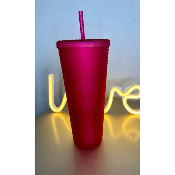 NWT Starbucks Ruby Red Studded/Bling Venti Tumbler. - Picture 2 of 3